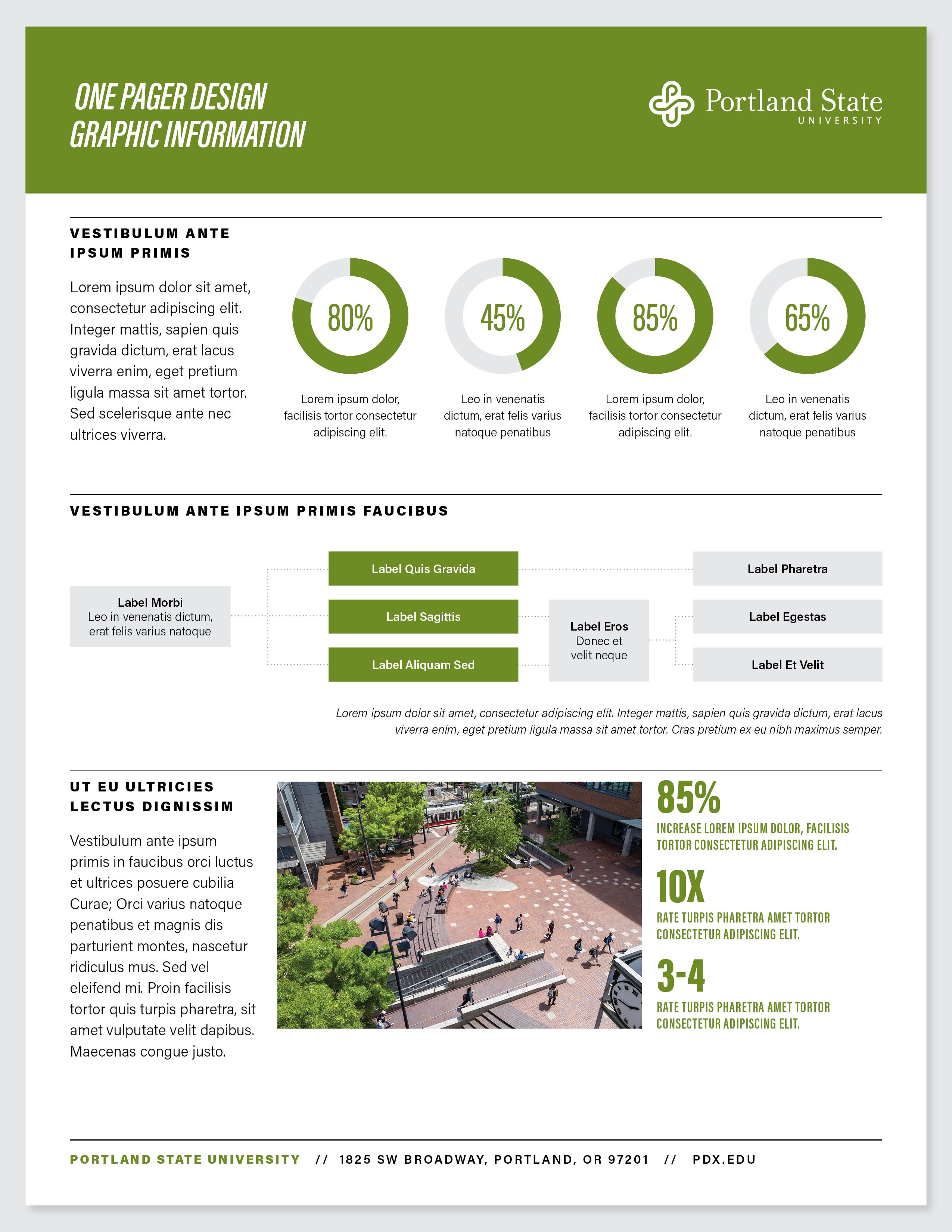 Example of graphic one page document